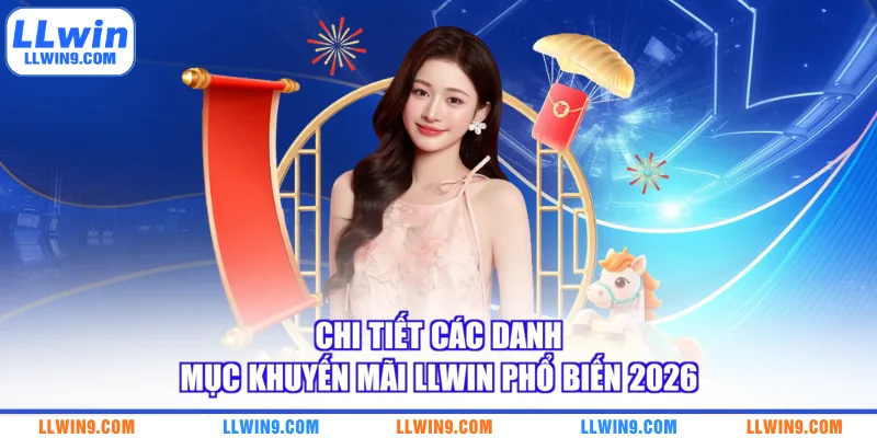 Chi tiết các danh mục khuyến mãi LLWIN phổ biến 2026